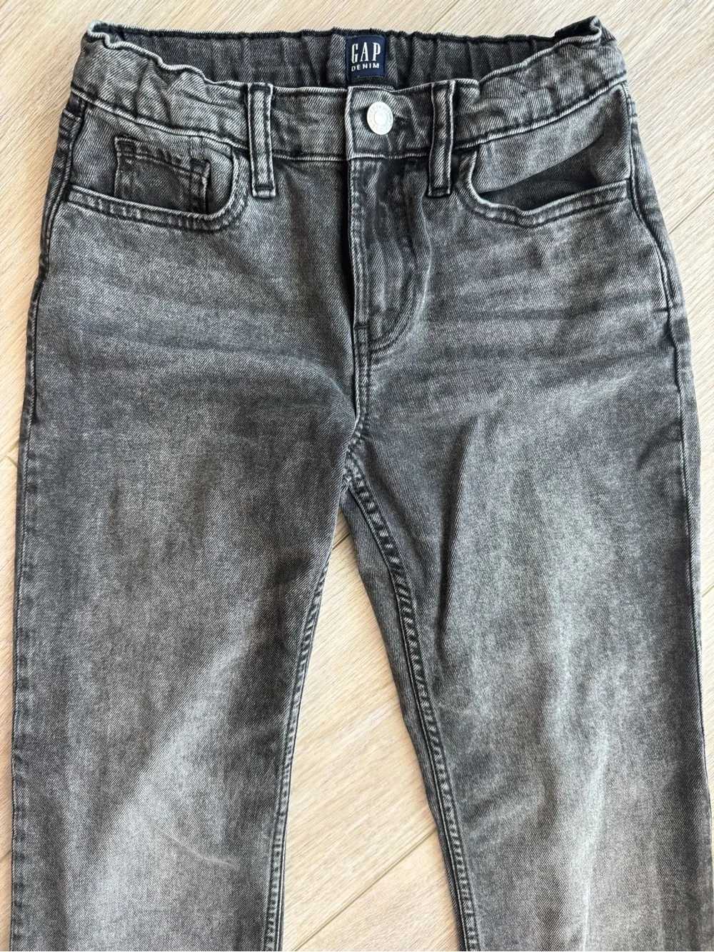 GAP Washed Black Straight-Leg Kids Jeans